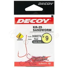 Крючок одинарный DECOY Kr-25 Sandworm