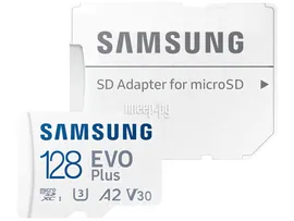 Карта памяти Samsung EVO Plus microSDXC 256GB Class 10, Adapter, UHS-I, U1 (MB-MC256KA/KR)