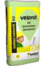 Вебер Ветонит КР шпаклевка финишная для сухих помещений 20 кг Vetonit kr